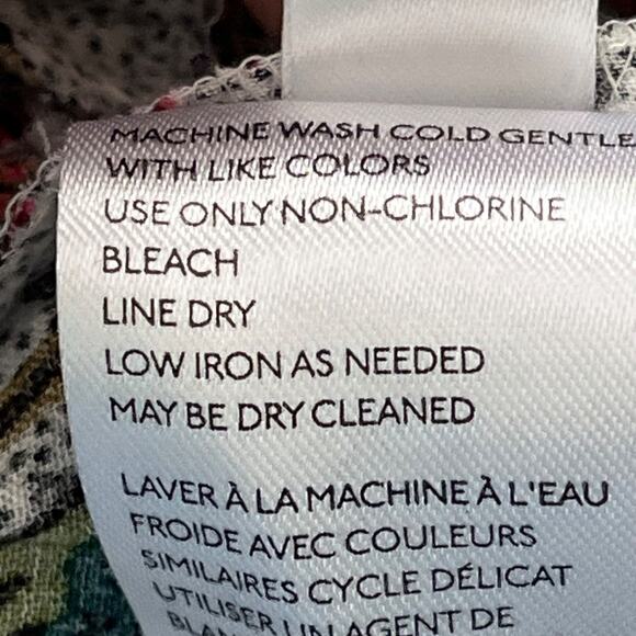 Anthropologie Maeve Janie Blouse Size 2 Peplum Flounced Tie Peasant Floral Boho - Picture 13 of 13